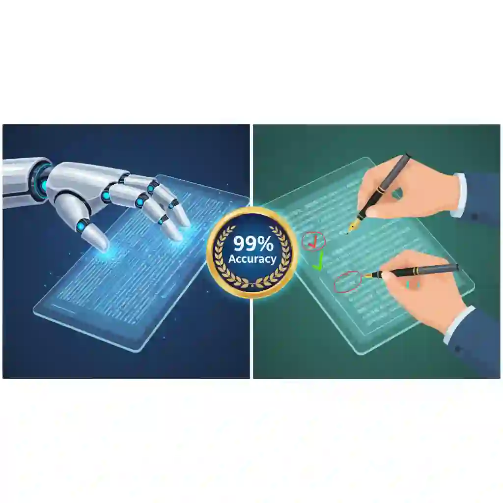 Happy Scribe workflow pairing AI with human review to translate subtitles with ai, deliver near-perfect accuracy, and produce professional SRT files for business, education, and enterprise content.