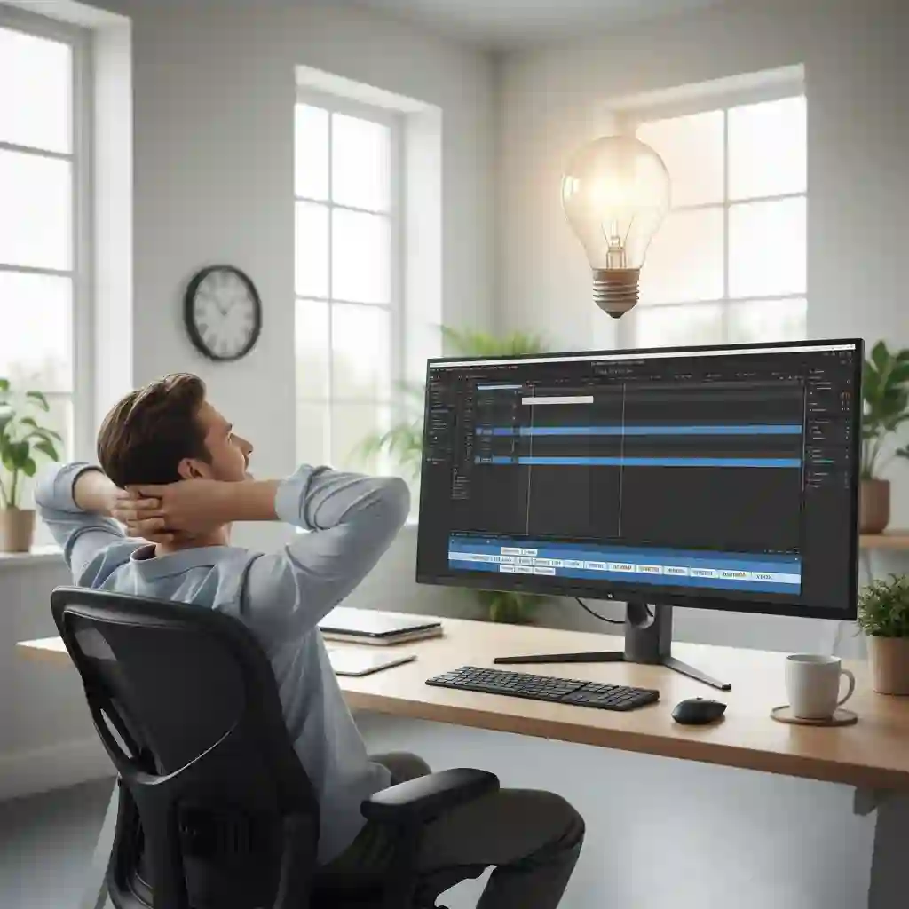 An efficiency comparison chart contrasting the time required for adding davinci resolve subtitles manually versus using SRT import, showing a significant reduction from 90 minutes to under 5 minutes and a decrease in error rates for video projects.