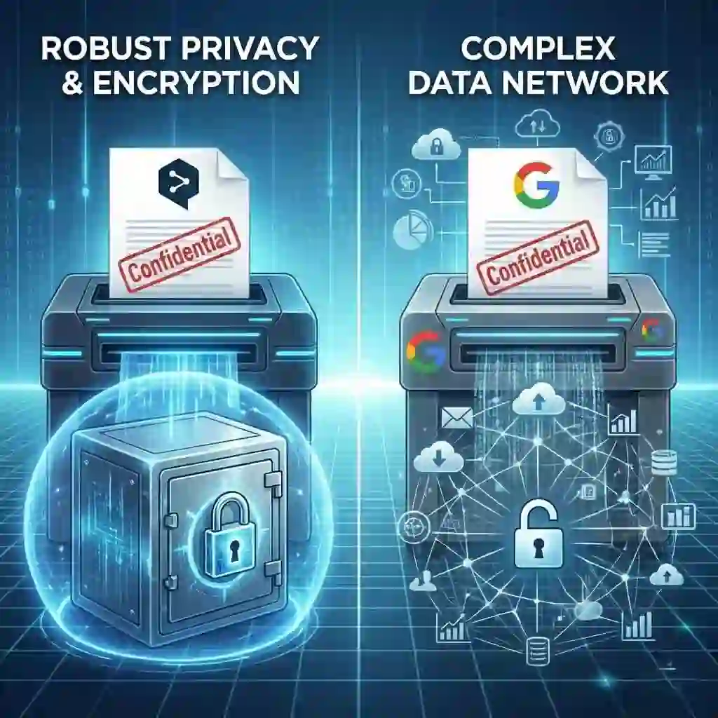 A breakdown of the privacy and security policies for both services, focusing on data encryption and user confidentiality measures that distinguish the deepl vs google translate security standards for enterprise users.